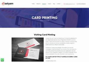 Visiting card & wedding card printing in Ahmedabad,  Gujarat | Satyam Scan - Get the best quality visiting printing cards at the lowest cost and offers printing services of flayer,  dairy and stationary in Ahmedabad. We provide a wide range of beautiful creative business card & wedding card designs which will make your business standout at Gujarat.