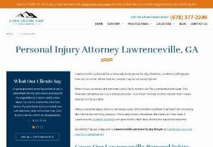 Lawrenceville Personal Injury Attorney - Cain Injury Law firm is one of the leading legal advisory firms that support individuals in personal injury cases. The attorneys of this firm guide their client to stand for their client and demand their compensation desperately.