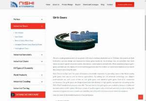 Leading Girth Gear Exporters in Bangladesh - Nishi Enterprise - Girth Gears are widely used in industrial applications for transmitting power or rotational force from one component to another. Nishi Enterprise is one of the leading girth gear exporters in Bangladesh that offers girth gears up to 9000 mm diameter.