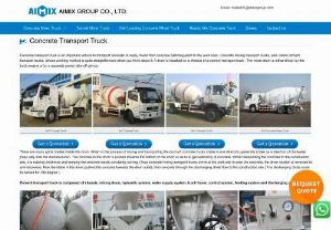 Mixing and transporting concrete trucks - Mixing and transporting concrete trucks
