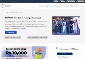 NEBOSH Courses in Hyderabad | NEBOSH Safety Course Training in Hyderabad - NIST Training helps to gain accurate safety procedures and practices explicitly which could be greatly effectual in respective to the industrial rules and regulations. Nebosh course in Hyderabad by NIST can be availed by any level of safety professional including fresher. Call Us – 9177811933