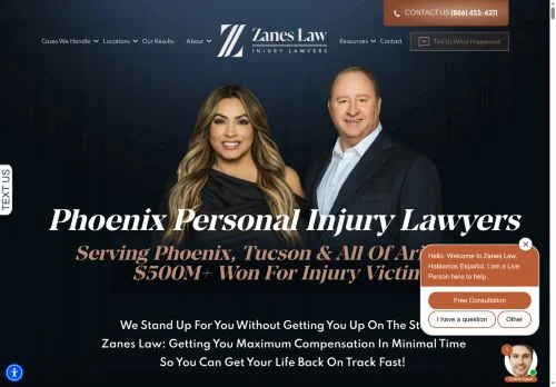 Screenshot of Phoenix Personal Injury Lawyers | Car Accident Attorneys