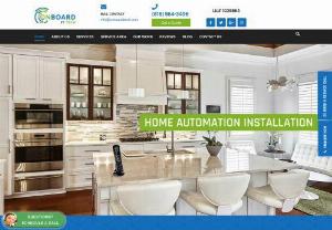 Smart home installation - ONBOARD IT TECH has been one of the pioneers in home automation installation. Our crew is as professional as can be and gives you unprecedented control over each subsystem in your home. Our designs allow you to control and manage each part of your system from a user-friendly interface from anywhere in the world. Control your TV,  lights,  shades,  thermostat,  security system,  security cameras,  irrigation,  pool,  jacuzzi and more! With technology making it able to have this immense control ov