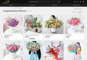 Congratulations Flowers - Say Congrats with Flowers,  Send Premium Bouquet - Send congratulations flowers on happy occasions like new job,  new baby or graduation from Interflora. Send premium flowers. Same day delivery available.