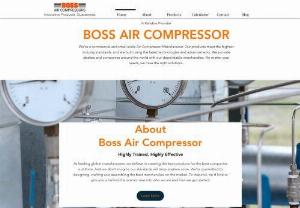 Boss Air compressor - Boss air compressor is a manufacturer for reciprocating air compressor and screw compressors and also deals with compressor related products like Air dryer,  cooling tower,  chiller etc