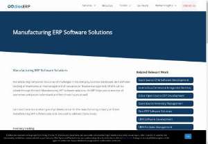 Manufacturing ERP Software Solutions - We,  at ERP Solutions,  are expert in offering manufacturing ERP software solutions globally. Being an established IT firm and ERP vendors in India,  we have gained extensive experience in delivering the best possible ERP software solutions to our clients.