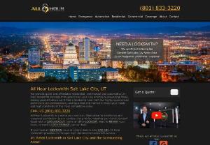 All Hour Locksmith - All Hour Locksmith is a locally owned and operated,  24/7 mobile emergency locksmith company,  serving people across the valley and Salt Lake City area. We are a full service 24/7 mobile locksmith company providing fast,  emergency,  same-day locksmith services to customers in Salt Lake City and the Surrounding Area. Our professional technicians are friendly,  reliable and honest! We believe in affordable services and high-quality workmanship. When you call All Hour Locksmith you can rest easy
