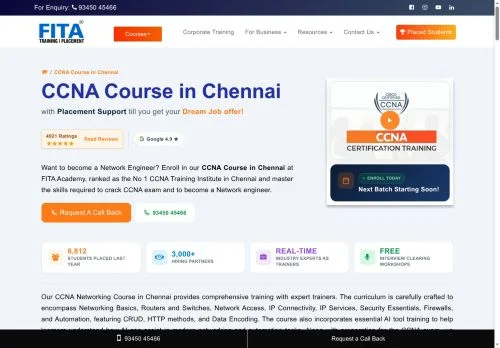 Screenshot of CCNA Course in Chennai | CCNA Classes in Chennai