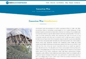 Concertina Wire Manufacturer/ Supplier in Delhi - Shiva Enterprises-Find Here Details of Companies Selling Concertina Wires in Delhi. Get latest info on Concertina Wires Manufacturers,  Suppliers with Concertina Wires prices for buying