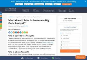 Big Data Analyst: Job Description,  Skills & Salary - Big Data is likely to create 1.9 millon jobs so now is the best time to make a career in Big Data. Learn what it takes to be a Big Data Analyst.