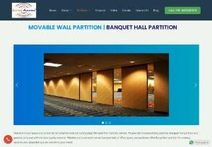Movable wall Partition | Acoustic Movable Walls Manufacturer | - Leading manufacturer of movable wall,  Acoustic Collapsible / sliding folding partitions,  Operable / accordion Partitions and Room Divider Partition with technical team and expert engineers in India.