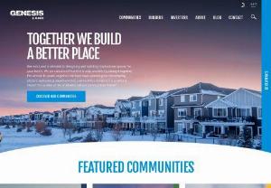 Genesis Land Development | Community Developer - Genesis is an award-winning new home builder and land developer,  creating inspired and innovative communities in Calgary and Airdrie.