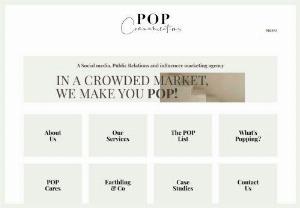 Boutique Public Relation Agency | POP Communications - We are a boutique agency that provides you with the expertise and experience of a global PR Agency. We collaborates with you and act as a seamless extension