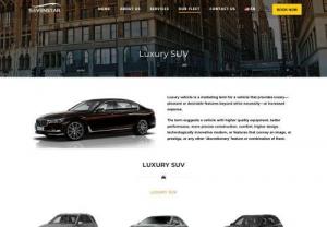 Luxury SUV - Luxury vehicle is a marketing term for a vehicle that provides luxary-pleasant or desirable features beyond strict necessity-at increased expense.