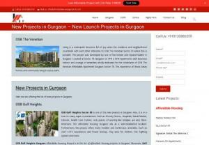 Luxurious New Projects in Gurgaon - Take a look at the Luxury New Projects in Gurgaon that we are offering. You'll get all the latest and world-class amenities in these housing projects. Also,  these projects will offer you a great location as well as an amazing connectivity to many major roads.