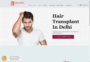 Best Hair Transplant in delhi - The website is about Hair Transplant in Delhi