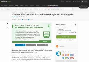WooCommerce Product Rating Plugin - WooCommerce product rating plugin helps to generate customers reviews and ratings for the product on your e-store. It enhances the existing review system and displays the average product ratings and progress bar to show the overall rating summary. 