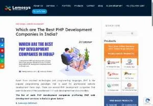 Screenshot of Best PHP Development Companies in India