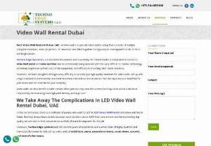 Video Wall Rental Dubai - LED Video Wall Rental - VideoWall Hire in Dubai - Laptoprentaluae.com offers high resolutions LED Video Wall Rental in Dubai with a free installation service. Call at +971-54-4653108.