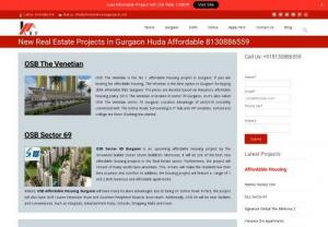 New Real Estate Projects in Gurgaon - We are glad to offer you all many world-class and modern amenities and features in New Real Estate Projects in Gurgaon. These flats will offer a wide range of luxurious and affordable apartment and penthouses. Moreover,  these projects will have many location advantages.