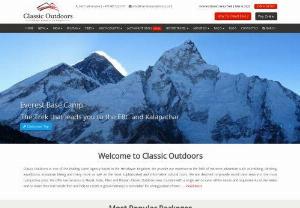 Classic Outdoors - Classic Outdoors registered travel and trekking company based in Kathmandu, Nepal. We mainly arrange guided cultural and adventure trips in the Himalayas. We offer a whole variety of packages including trekking,  expeditions, city tours, outdoor adventure and more all across Nepal. Additionally, we take you beyond Nepal to Mansarovar and other places in Tibet and Bhutan. 