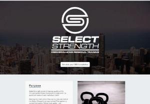 Select Strength - Premier in-home personal training company that exists to improve quality of life through guided fitness training that aligns with the goals and needs of each individual client.
