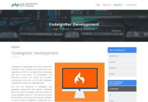 Codeigniter Development Services  - Hire our professional CodeIgniter developers enables us to deliver result oriented CodeIgniter development services to serve your business.
