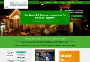 Guest House in Bangalore | Serviced Apartments in Bangalore | Terrace garden - Terrace Garden Guest House in Bangalore - service apartments,  budget guest house,  3 star guest houses and luxury guest house in Bangalore with best prices.