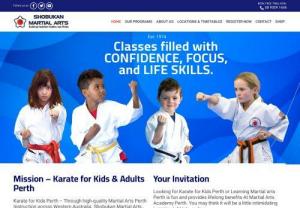 Perth Martial Arts Classes - Shobukan Martial Arts has been teaching Martial Arts throughout Perth since 1974. Programs are available for the whole family from ages 3 yrs + Specialised children's classes that help your child develop laser sharp focus and rock solid confidence.