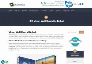 Video Wall Rental In Dubai - VRS Technologies offers high resolution video wall rental  for all sorts of events,corporate functions,exhibitions,and trade shows in Dubai