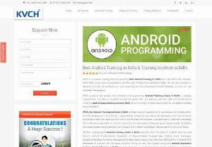 Best Android Training in Delhi - Trainingatdelhi provides Best Android Training in Delhi. We provide live project based android training and much useful and valuable experience gained at Trainingatdelhi. During training period students also can build confidence with the experience and knowledge that help you to face multiple of interview. For more information visit our website and contact us at +91-9212-577-708.