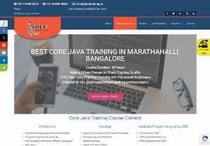 Java Training in Marathahalli,  Bangalore - SDLC providing the Java training. Our trainers are experienced and working professionals. Maintaining the limited batch size,  by this we can concentrate on each and every student. We have a placement assistance program. In the course learn from basics to advance.