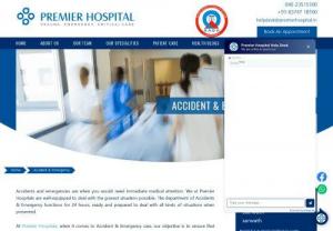 Accident And Emergency Hospital - Our specialists are well aware of the time management requirements in the event of an accident and emergency while being sufficiently qualified to take charge and then move on to the appropriate installation after the emergency services.