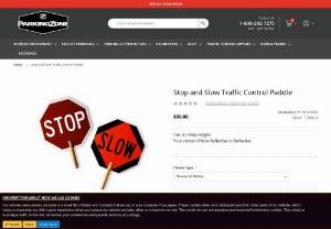 Stop and Slow Traffic Control Paddle - This Stop and Slow Traffic Control Paddle is made from non-corrosive material without any sharp edges. They are ideal for maximum visibility and signal communication to customers.