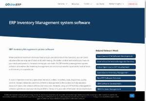 ERP Inventory Management system software - Oodles Technologies is a leading provider of ERP software solutions that help businesses streamline their business processes/operation and maximize their productivity. ERP inventory management system software offered by us are being used globally as well as appreciated for being at the disposal of clients' needs.