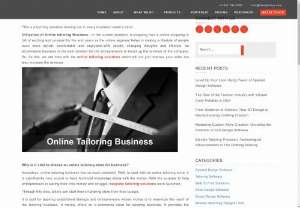 How to start an online tailoring business with low-cost investment? - IDesigniBuy provides best solutions as per your requirement to enhance your online tailoring software business