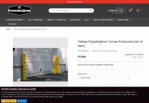 Yellow Polyethylene Corner Protector (set of two) - Install these durable Yellow Polyethylene Corner Protectors to help prevent areas prone to damage. They provide rust and ultraviolet resistance either inside or out. Easy installation with your choice of bolts or optional straps which are sold separately.