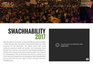 Swachhability Run 2017 - 

The distance covered by the SwachhAbility bandwagon in 2017 was 557.8 km and through an amazing social media network, our voice reached out to 6,76,046 Facebook users, out of which many joined us in our movement and contributed to our mission in every way possible.
