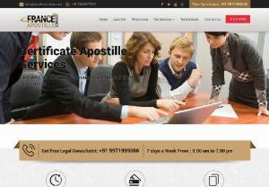 Franceapostille - France Apostille Services is a Leading authentication and legalization service provider of India. Our Services are available in almost every part of India including Mumbai,  Thane,  Pune,  Nagpur,  Nashik,  Aurangabad,  Surat,  Vadodara,  Ahmedabad,  Indore,  Bhopal,  Delhi,  Hyderabad,  Bangalore,  Chennai,  Jaipur,  Lucknow etc. We hold expertise in providing Apostille and Embassy Attestation services for all the required business and operation permits from the beginning.