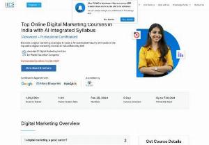 Digital Marketing Courses For Working Professionals In Mumbai | Weekend Course - IIDE offers Digital Marketing Courses For Working Professionals In Mumbai. Our Digital Marketing Courses will surely help you ideate new Digital Strategies