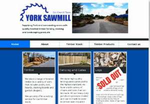 York Sawmill - Supplying York and surrounding areas with quality treated timber fencing, decking and landscaping products.