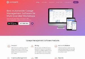 Best Garage Management Software and Mobile App - AUTOMATE is the GST Friendly Garage Management Software and Mobile App developed to cut down the Administration time of the Workshops or garages.
