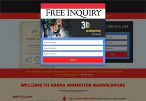 Best Animation Institute - Arena Animation Barrackpore - Arena Animation Barrackpore is one of the Best Institute that trains students in the fields of Animation,  VFX,  Graphic & Web Designing,  and Digital Marketing. Arenabkp also offers Short Term Certification Courses.