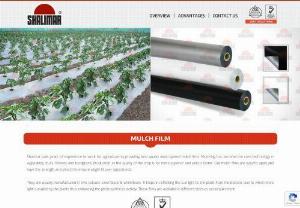 Mulching Sheet Manufacturers & Mulch Suppliers Mumbai, India - Mulch Sheets by Shalimar are easy to apply & stretch to ensure a tight fit over raised beds. These films are available in different sizes as per requirement.
