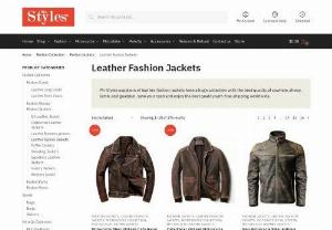 MENS LEATHER FASHION JACKETS - Shop now your Genuine Mens Leather Fashion Jackets with Mr Styles. We are online suppliers of Mens Leather Fashion Jackets having large variety.