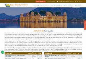 Royal Adventure Tours - The pink city Jaipur is home to some of the best palaces and tourist attractions in Rajasthan! The war forts seen in the city of Jaipur are the best ones. So yeah,  regardless of what Jaipur Tour Packages you choose,  you're totally in for a treat!
