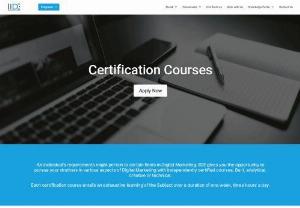 Best Rated Digital Marketing Certification Courses in Mumbai | IIDE - IIDE is a Digital Marketing Institute that provides the best Digital Marketing Certification Courses in Mumbai with various Digital Marketing Certifications