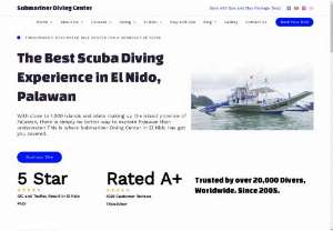 Submariner Diving Center | El Nido Palawan  - We offer a wide range of diving courses and fun dives that will amaze and captivate you in this tropical paradise, as well as seafaris that allow you to explore Japanese shipwrecks from World War II. It doesn't matter if you have not been scuba diving before, if you can't swim, if you have just been certified or if would like to do a specialised course - we offer dives that cater for all comers. Fun dives, night dives and sunrise dives are designed to deliver an experience you will never forget.