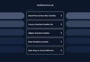 Screenshot of Wick'd Scent - Handmade Candles and Wax Melts