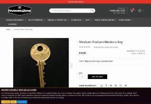 Medium Podium Medeco Key - Are you in need of extra or replacement keys for your Southern Specialties Medium Podium? You receive 2 keys when you purchase a podium,  but sometimes you need extra keys,  or the keys get lost. It happens. Here is your easy solution!